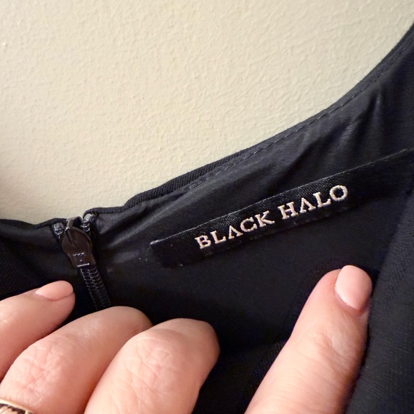 Black Halo Classic Jackie O Black Dress 10 - Picture 10 of 12
